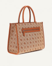 BOLSO GUESS BAGS NEDA 2 COMP en color Cuero