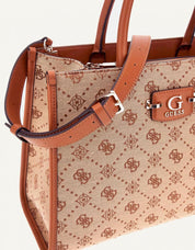BOLSO GUESS BAGS NEDA 2 COMP en color Cuero