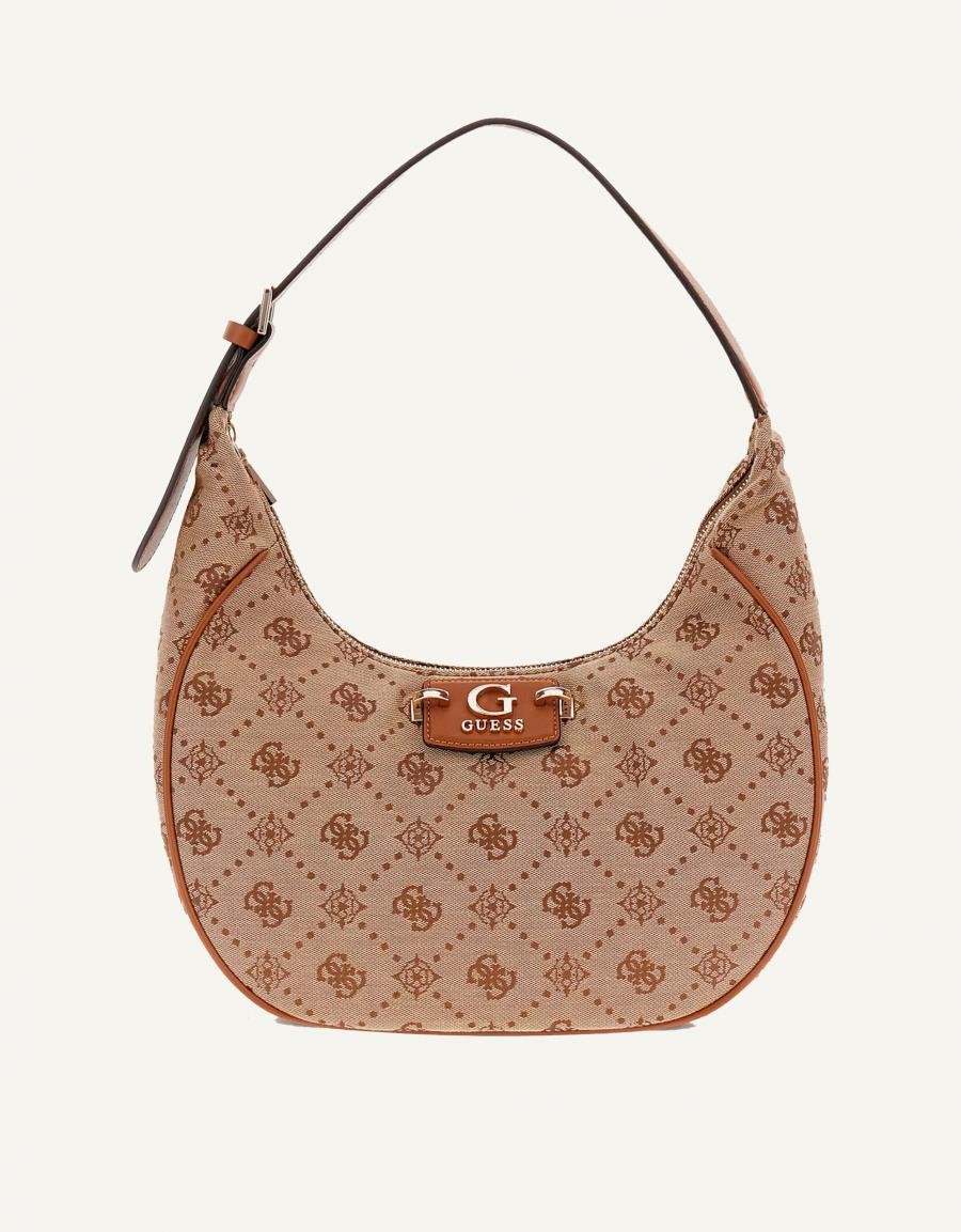 BOLSO GUESS BAGS NEDA 2 COMP en color Cuero