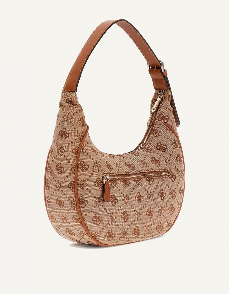BOLSO GUESS BAGS NEDA 2 COMP en color Cuero