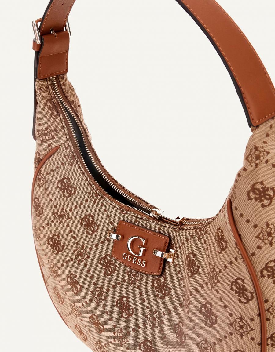 BOLSO GUESS BAGS NEDA 2 COMP en color Cuero