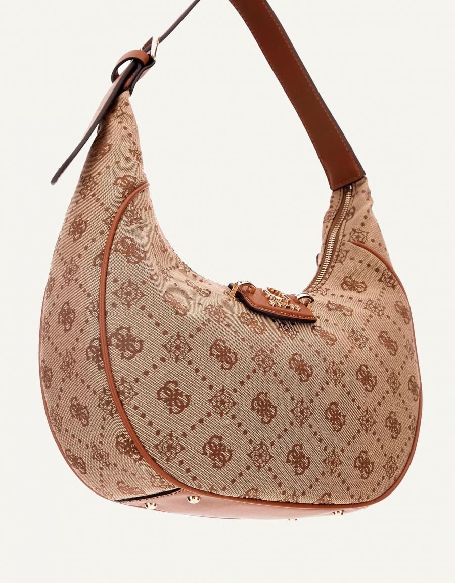 BOLSO GUESS BAGS NEDA 2 COMP en color Cuero