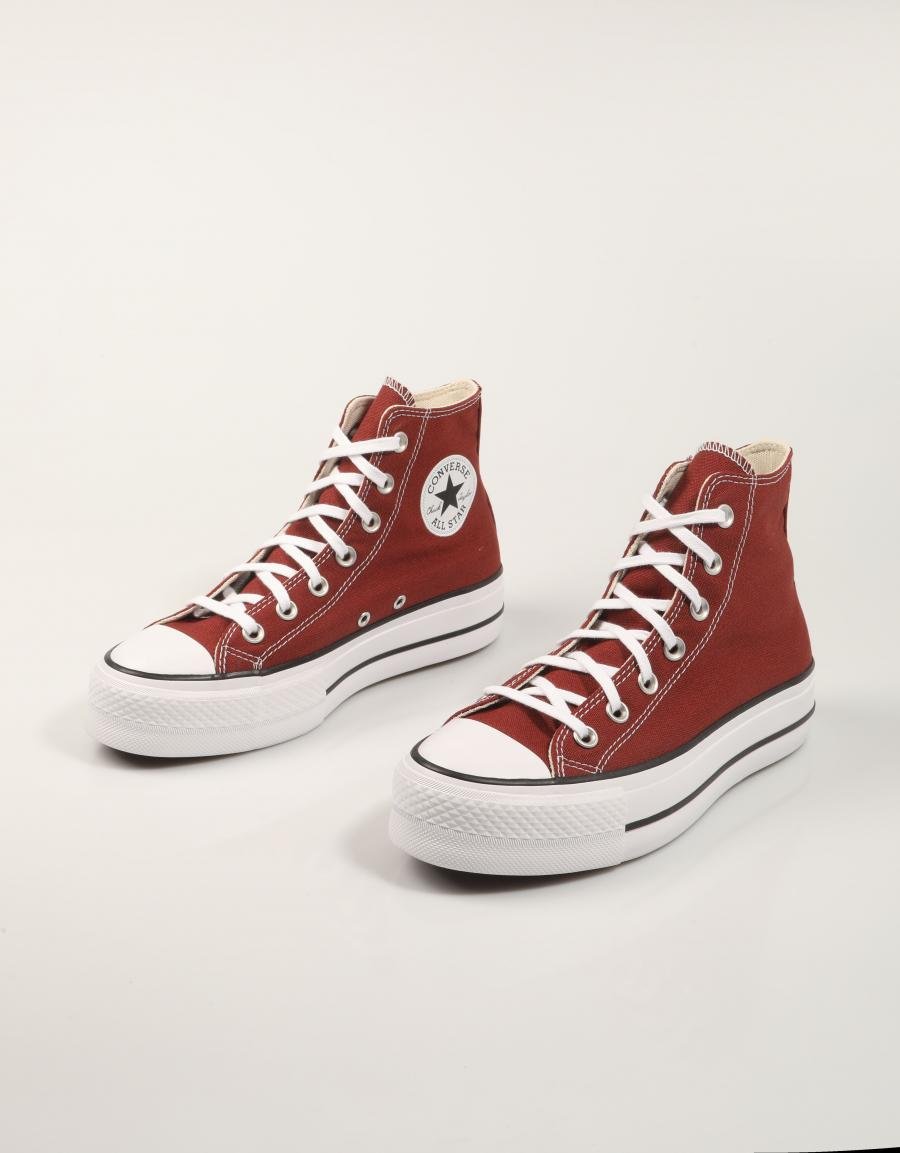 ZAPATILLAS CONVERSE CHUCK TAYLOR ALL STAR LIFT en color Burdeos