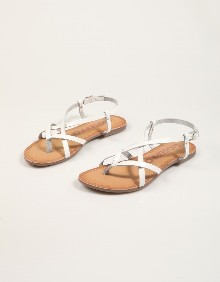 SANDALIAS GIOSEPPO LELEX en color Blanco
