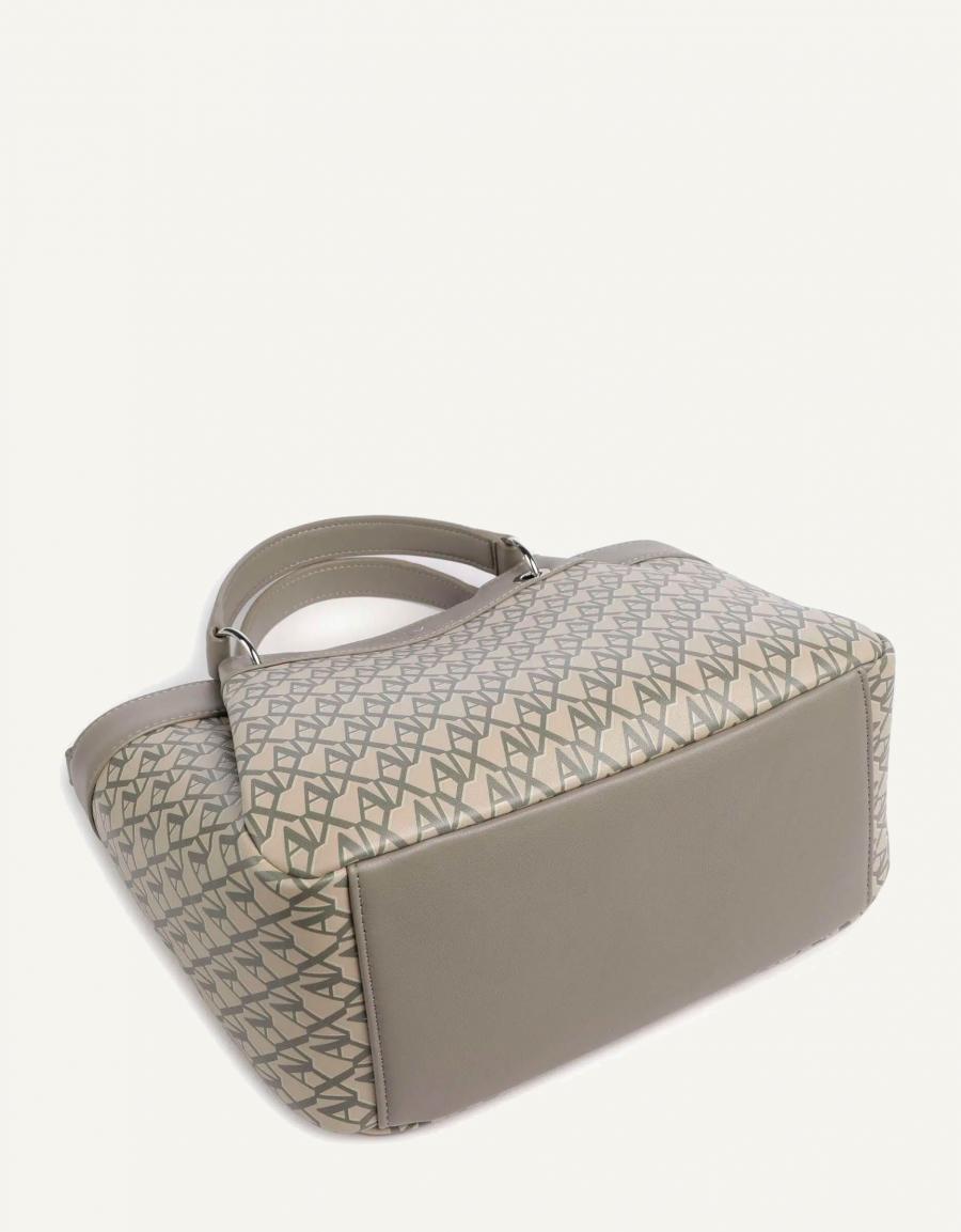 BOLSOS ARMANI BAGS WAVE MONOGRAM SHOPPING XW000393 en color Beige