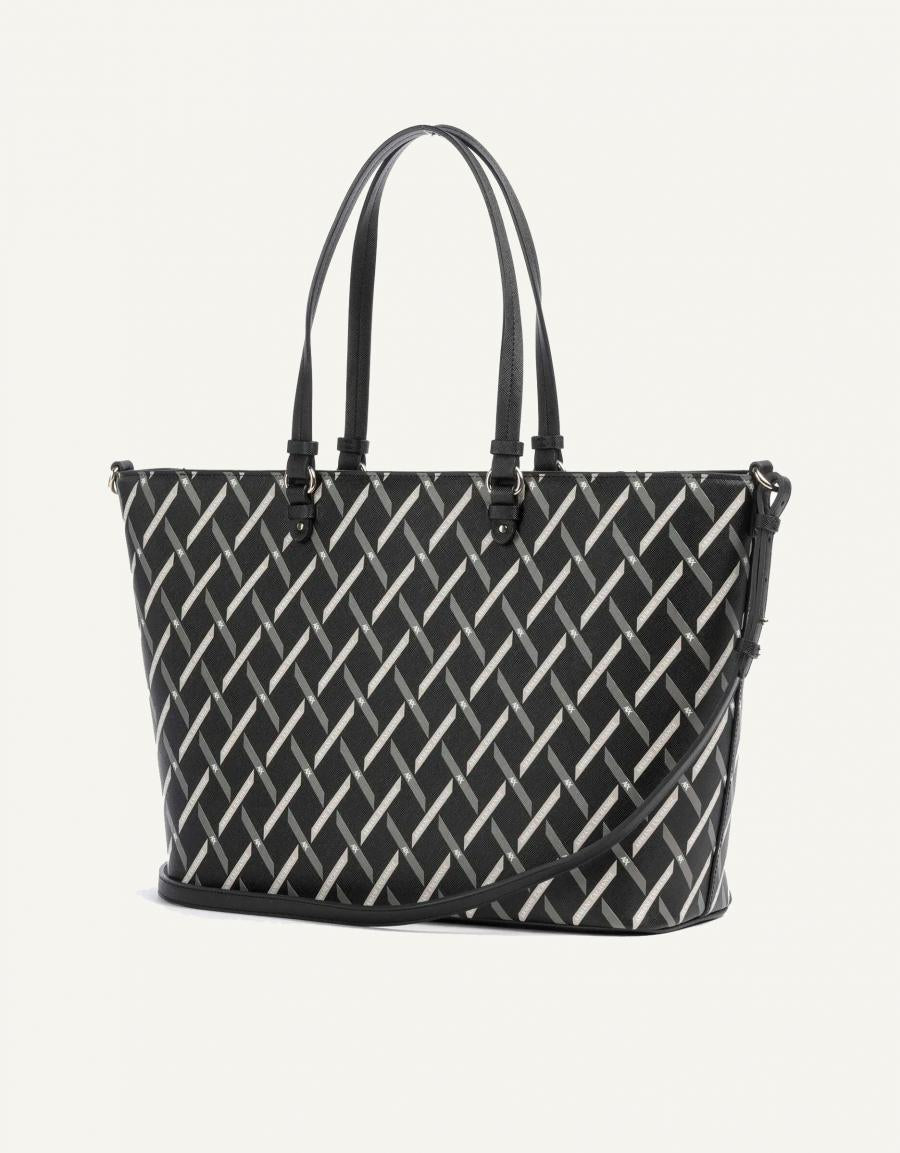 BOLSO ARMANI BAGS GYNGER LOGO SHOPPING M XW000926 en color Negro