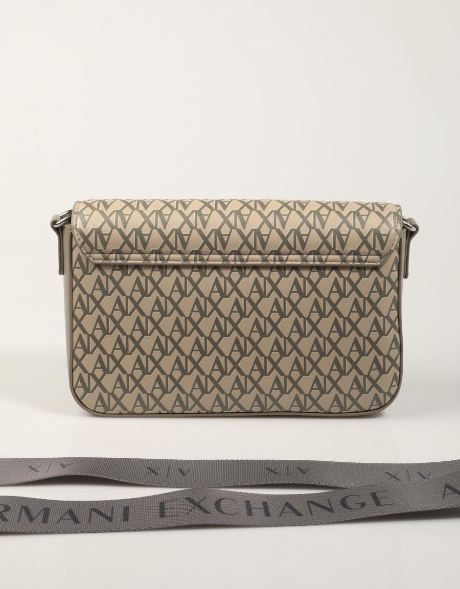 BOLSO ARMANI BAGS WAVE MONOGRAM XW001596 en color Beige
