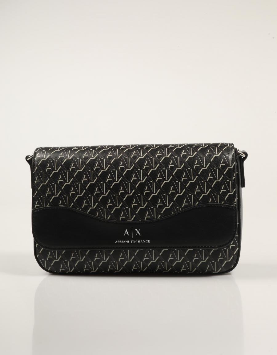 BOLSO ARMANI BAGS WAVE MONOGRAM XW001596 en color Negro