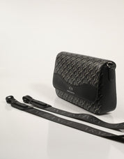 BOLSO ARMANI BAGS WAVE MONOGRAM XW001596 en color Negro