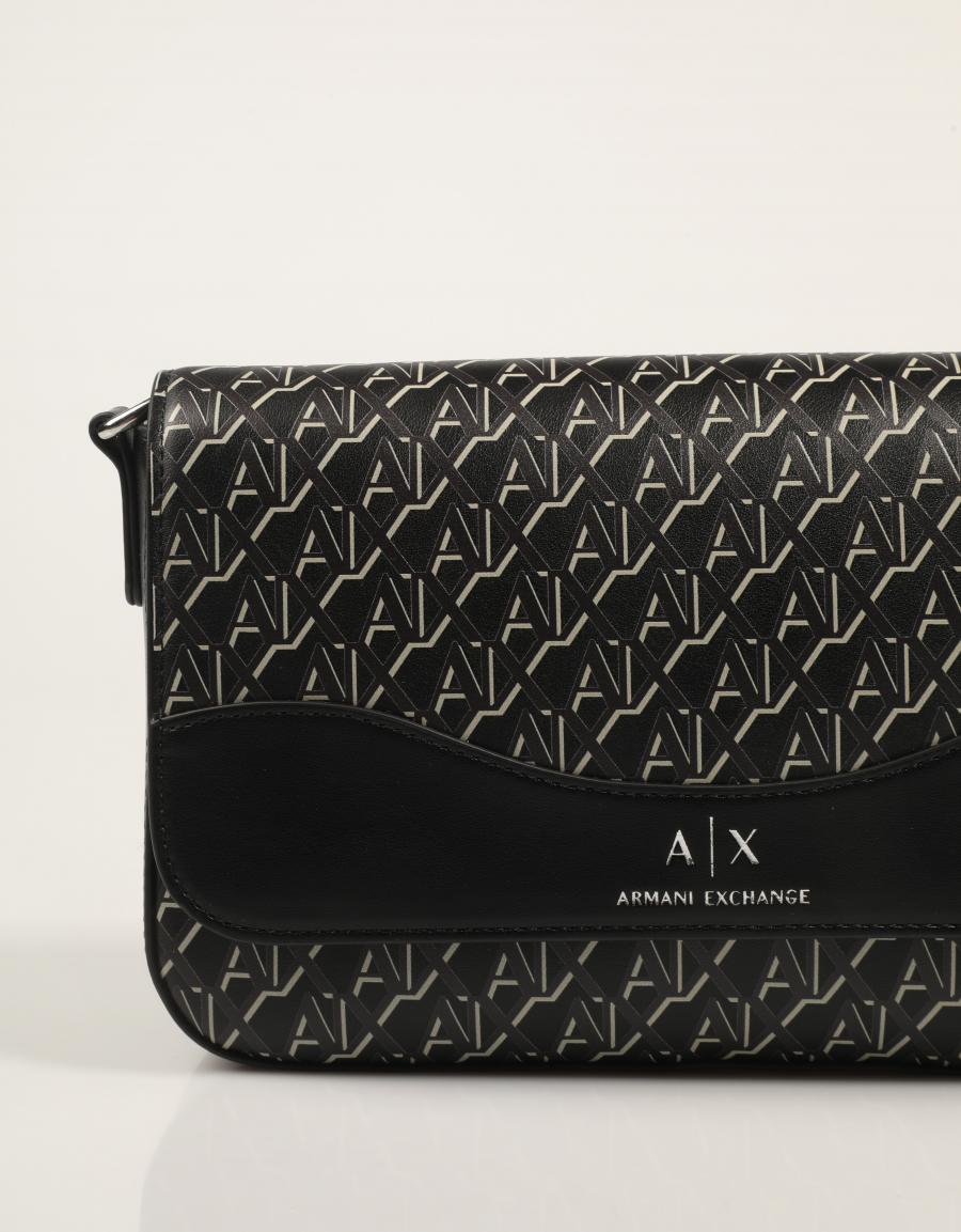 BOLSO ARMANI BAGS WAVE MONOGRAM XW001596 en color Negro