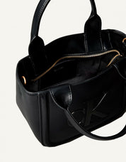 BOLSO CALVIN KLEIN RAISED CK SMALL TOTE WITH STRAP en color Negro