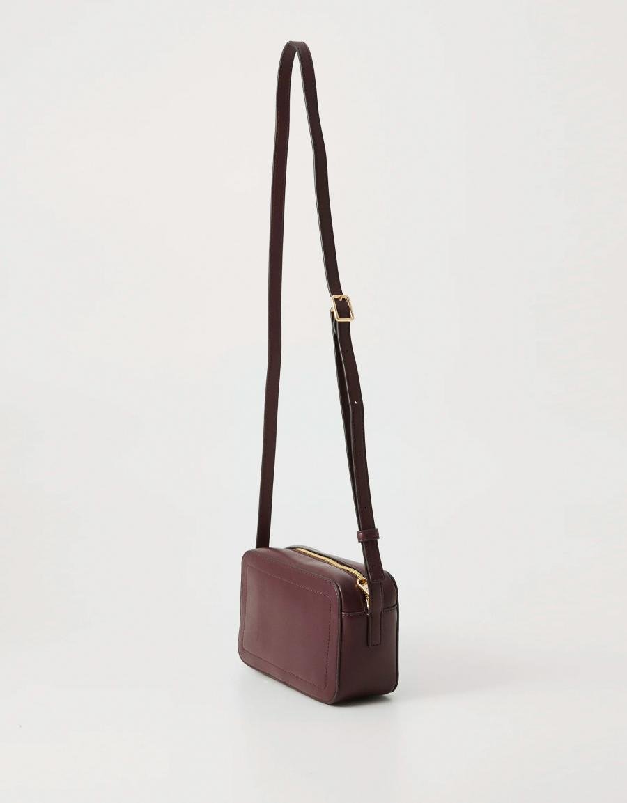 BOLSO CALVIN KLEIN RAISED CK CAMERA BAG en color Burdeos