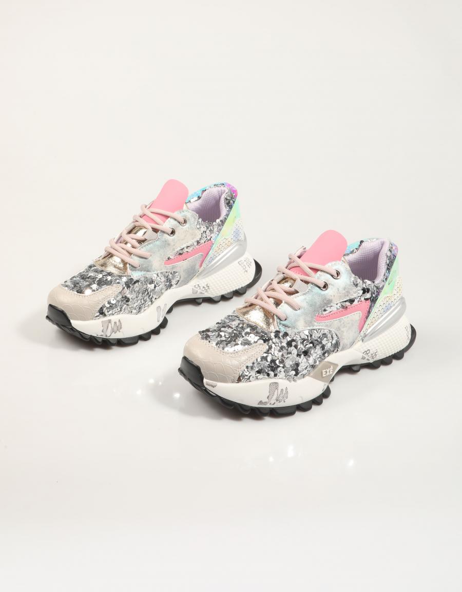 ZAPATILLAS EXE D19 0608-17 en color Plata