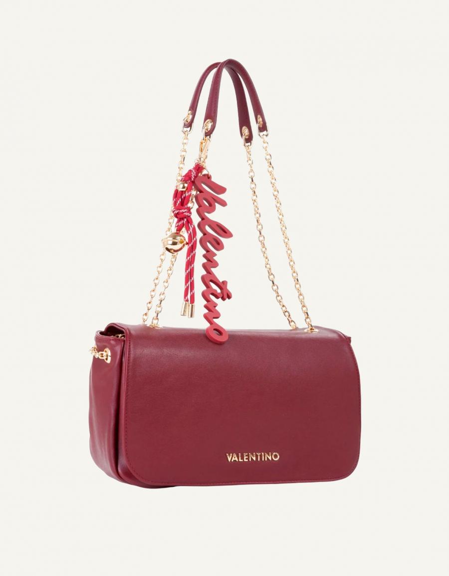BOLSO VALENTINO WINTER RE PATTINA VBS9I009 en color Burdeos
