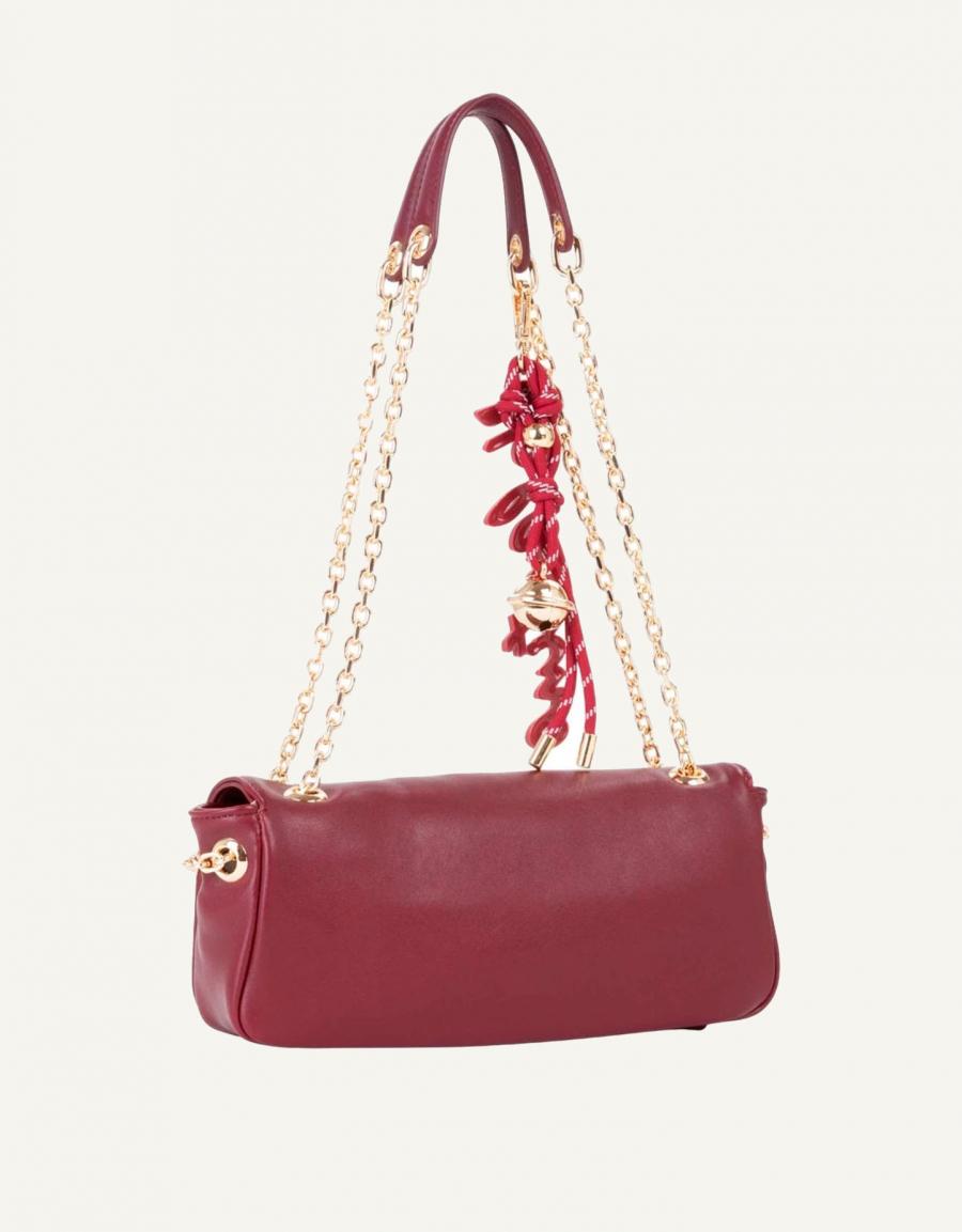 BOLSO VALENTINO WINTER RE PATTINA VBS9I010 en color Burdeos