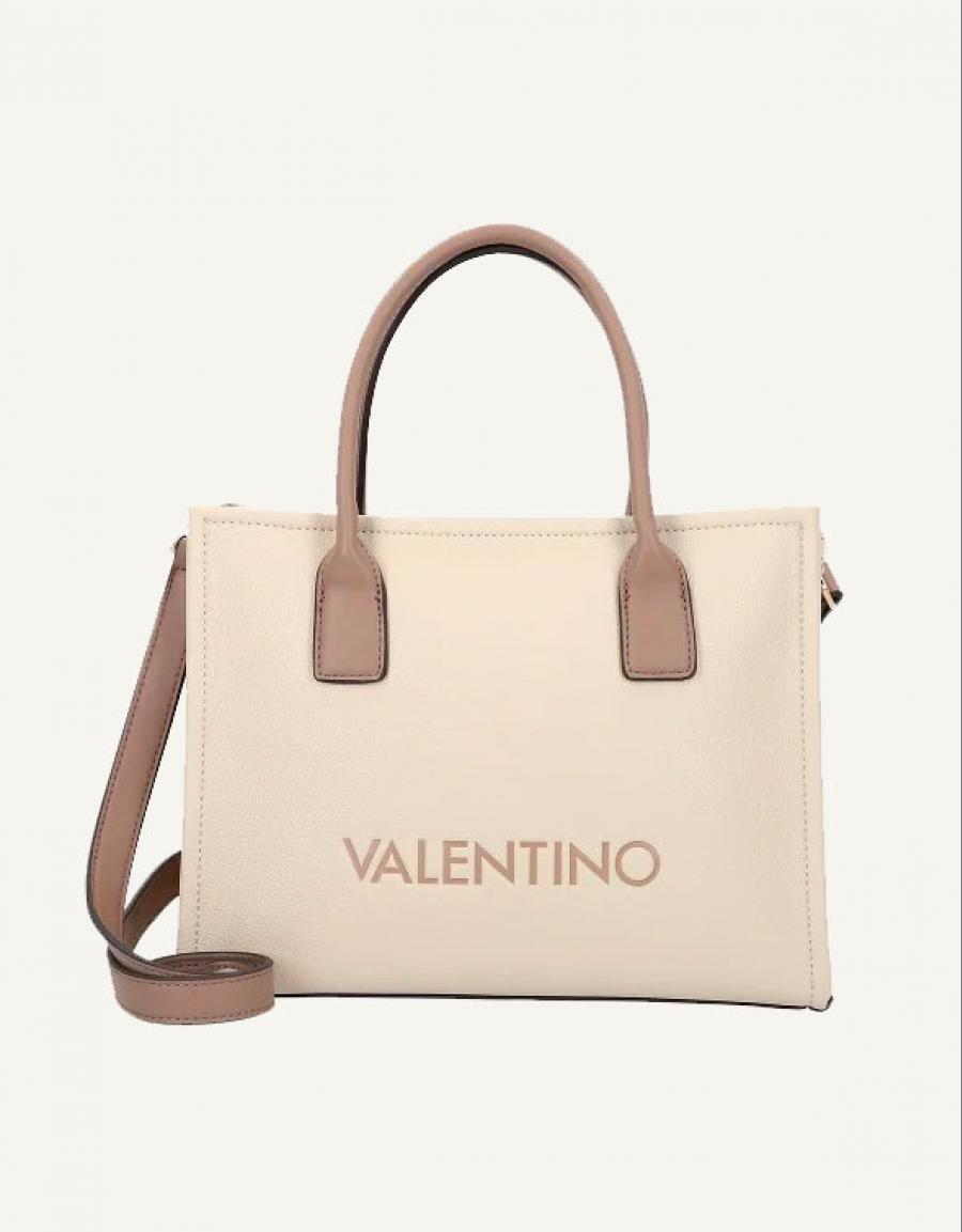 BOLSO VALENTINO WILK SHOPPING VBS9I504 en color Beige