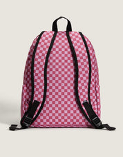 MOCHILA VANS OLD SKOOL CHECK BACKPACK en color Rosa