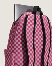 MOCHILA VANS OLD SKOOL CHECK BACKPACK en color Rosa