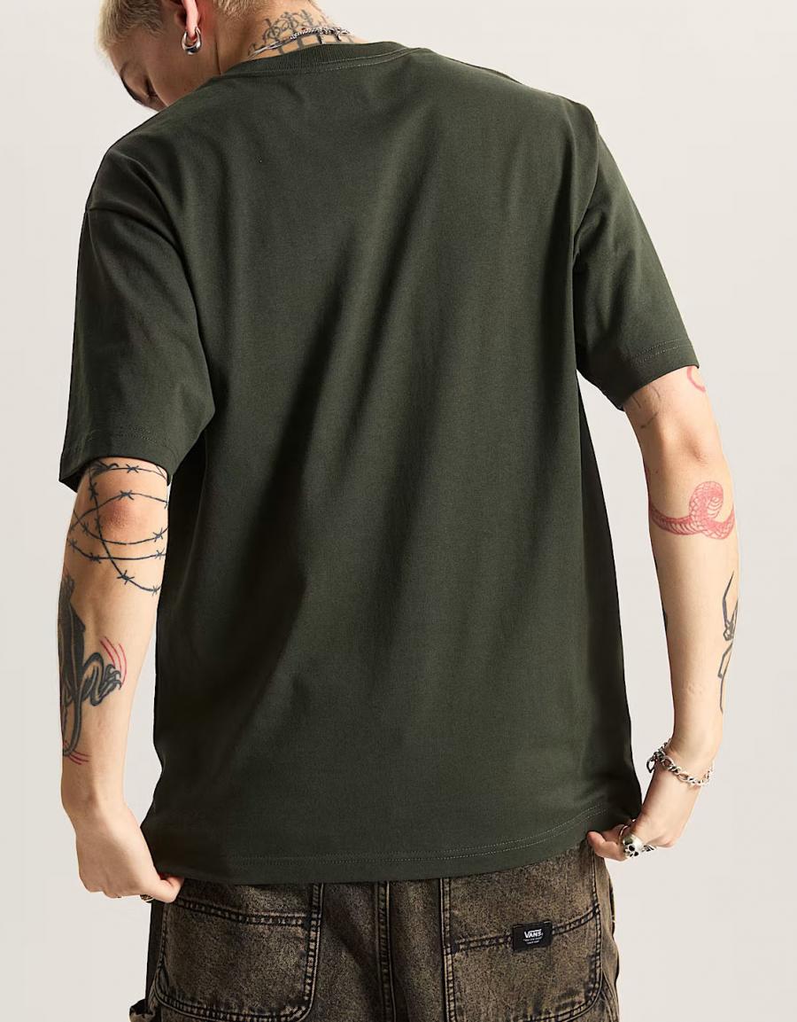 CAMISETA VANS LEFT CHEST II LOOSE SS en color Kaki