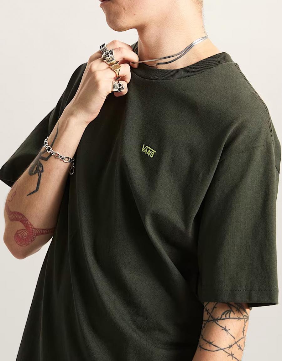 CAMISETA VANS LEFT CHEST II LOOSE SS en color Kaki