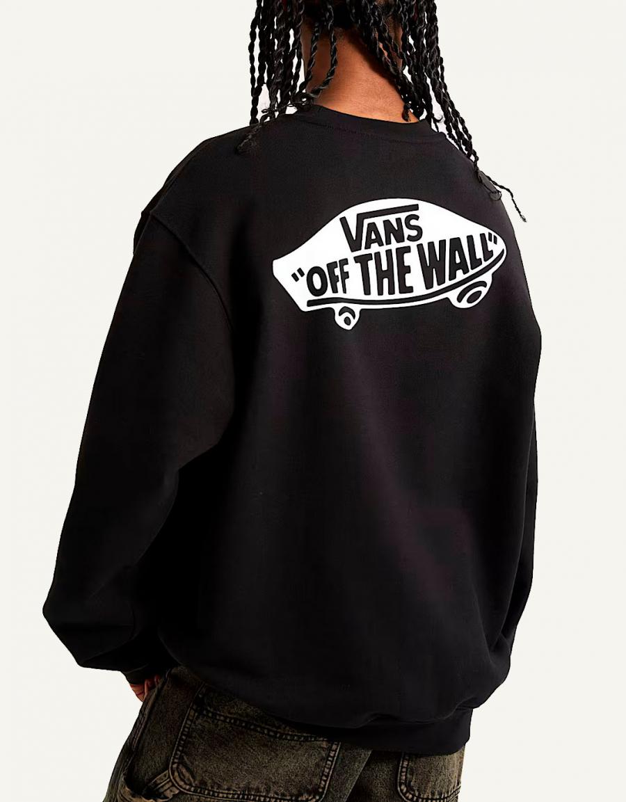 SUDADERA VANS STYLE 76 LOOSE FT CREW en color Negro
