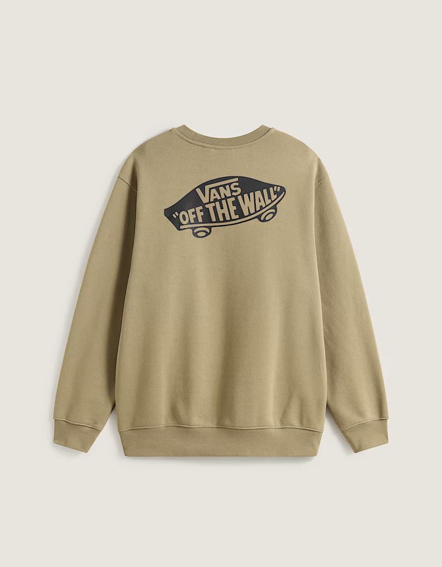 SUDADERA VANS STYLE 76 LOOSE FT CREW en color Kaki