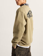 SUDADERA VANS STYLE 76 LOOSE FT CREW en color Kaki