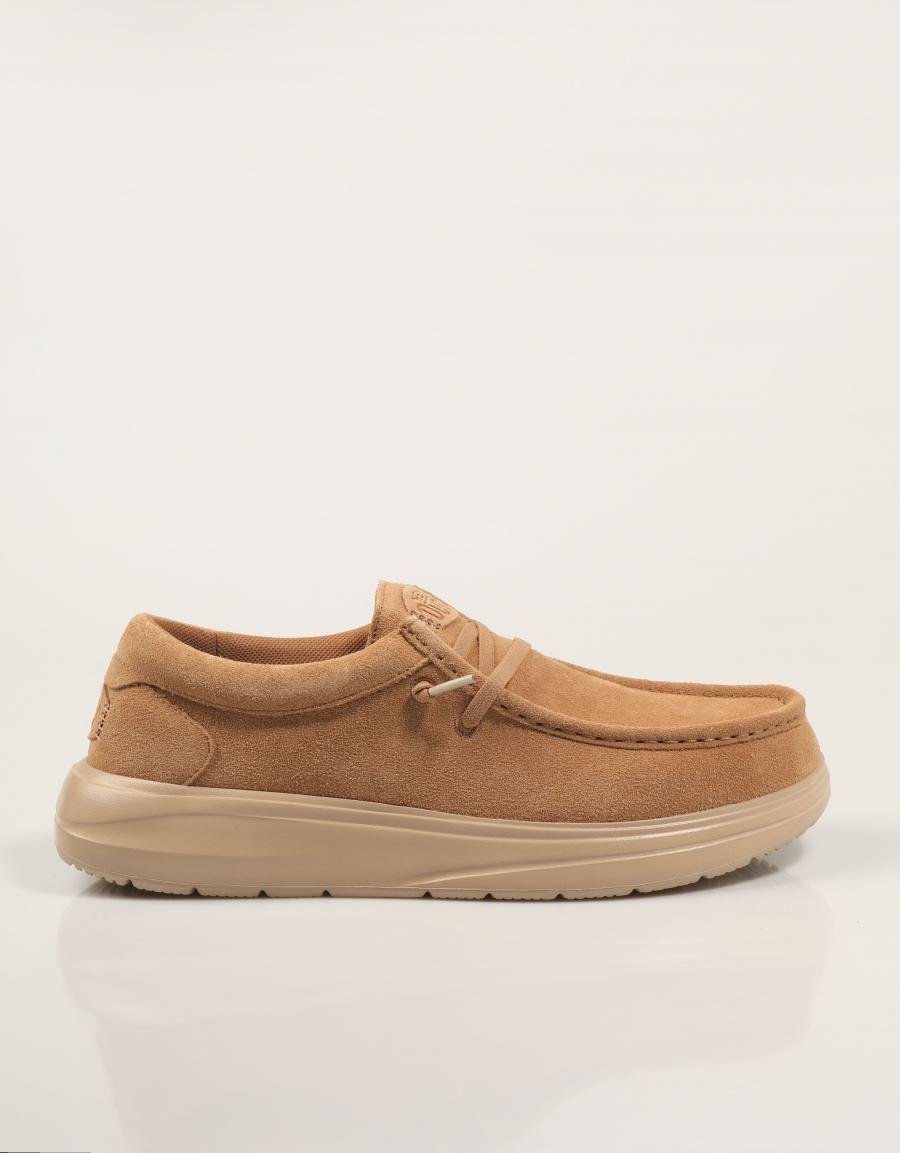 ZAPATOS DUDE WALLY CONF SUEDE en color Cuero