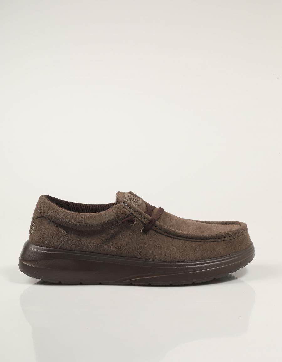 ZAPATOS DUDE WALLY CONF SUEDE en color Marron