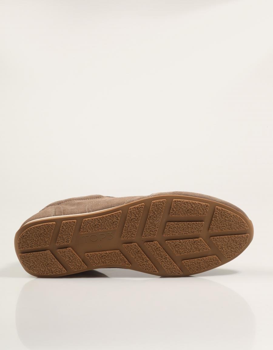 ZAPATILLAS TOP 3 SAS701 en color Taupe
