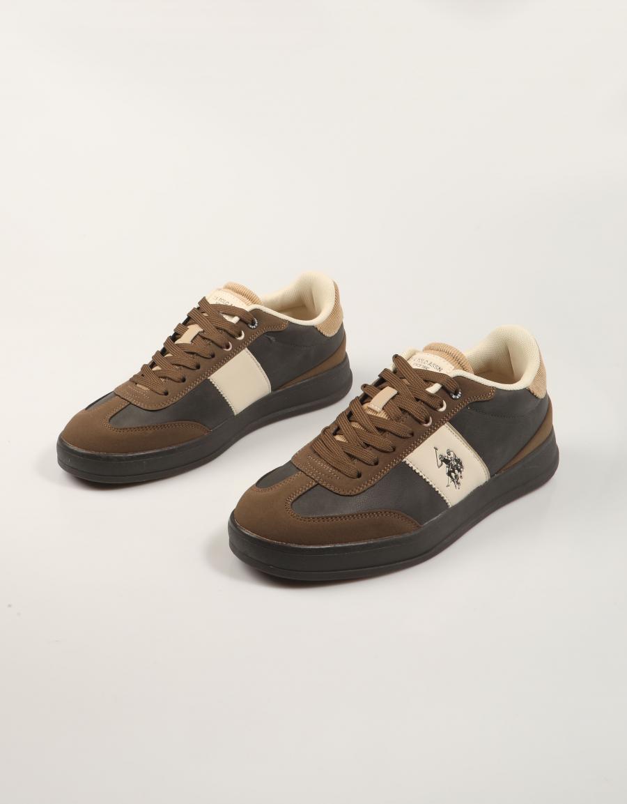 ZAPATILLAS US POLO ASSN CAMPY 004A en color Marron