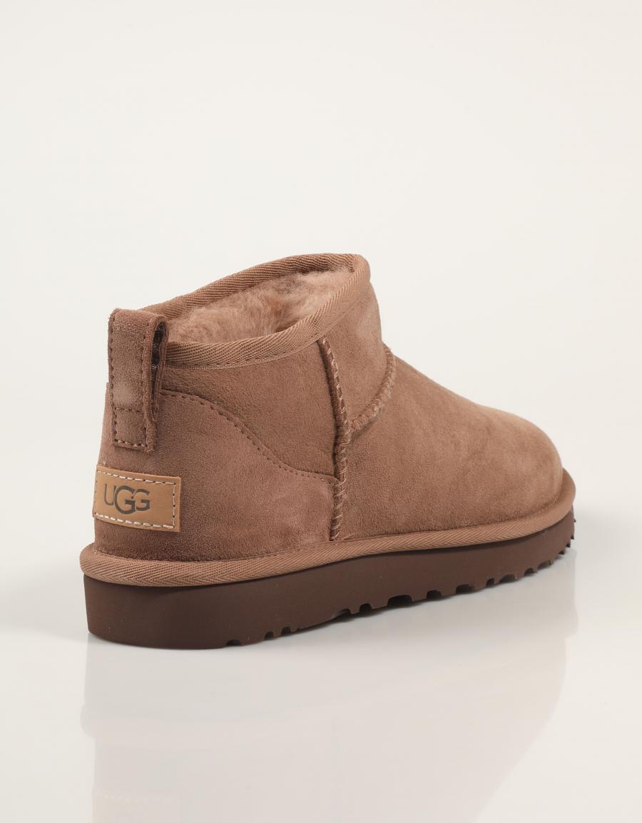 BOTINES UGG W CLASSIC ULTRA MINI en color Taupe
