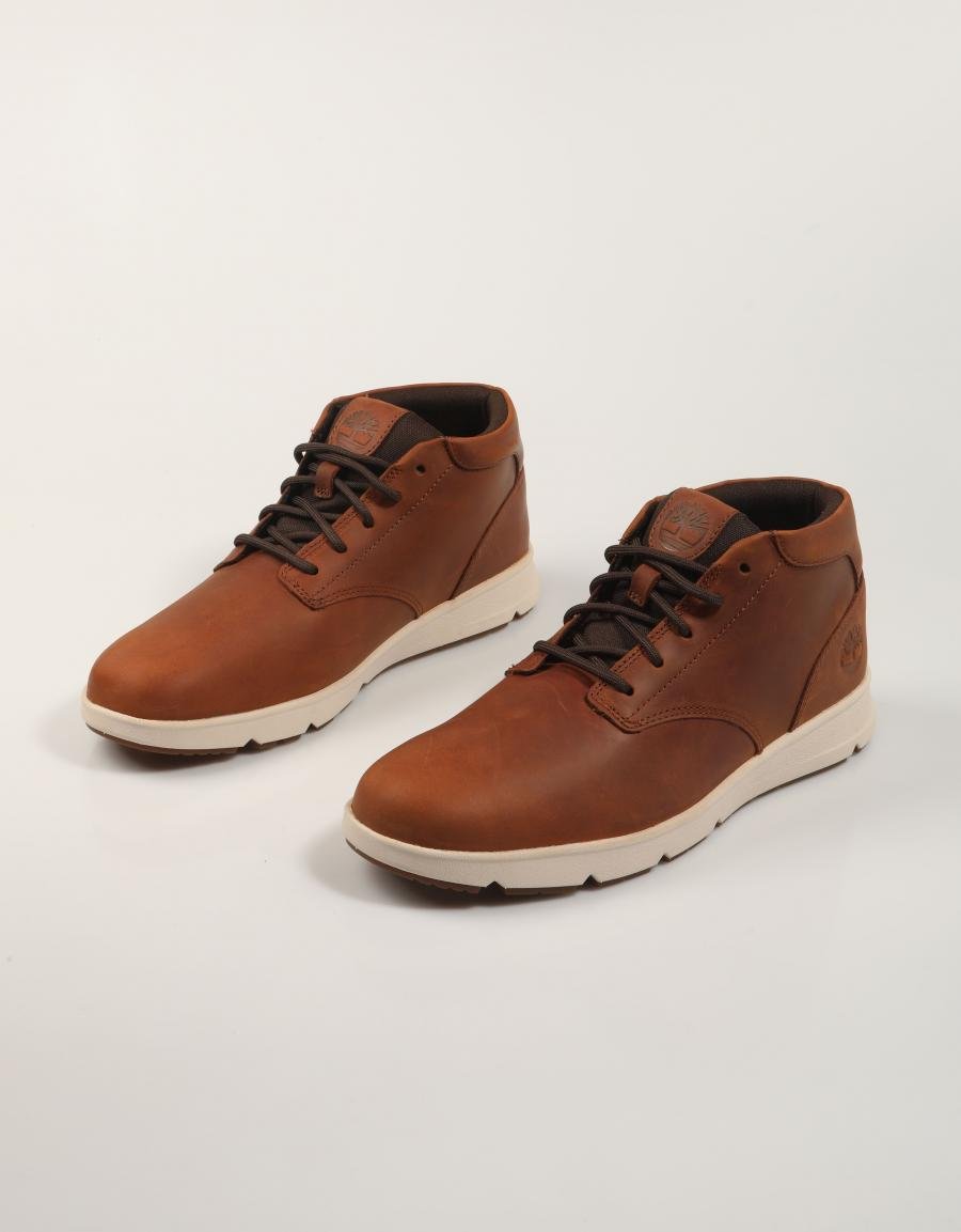 ZAPATOS TIMBERLAND PARKER STREET MID LACE SNEAKER en color Marron