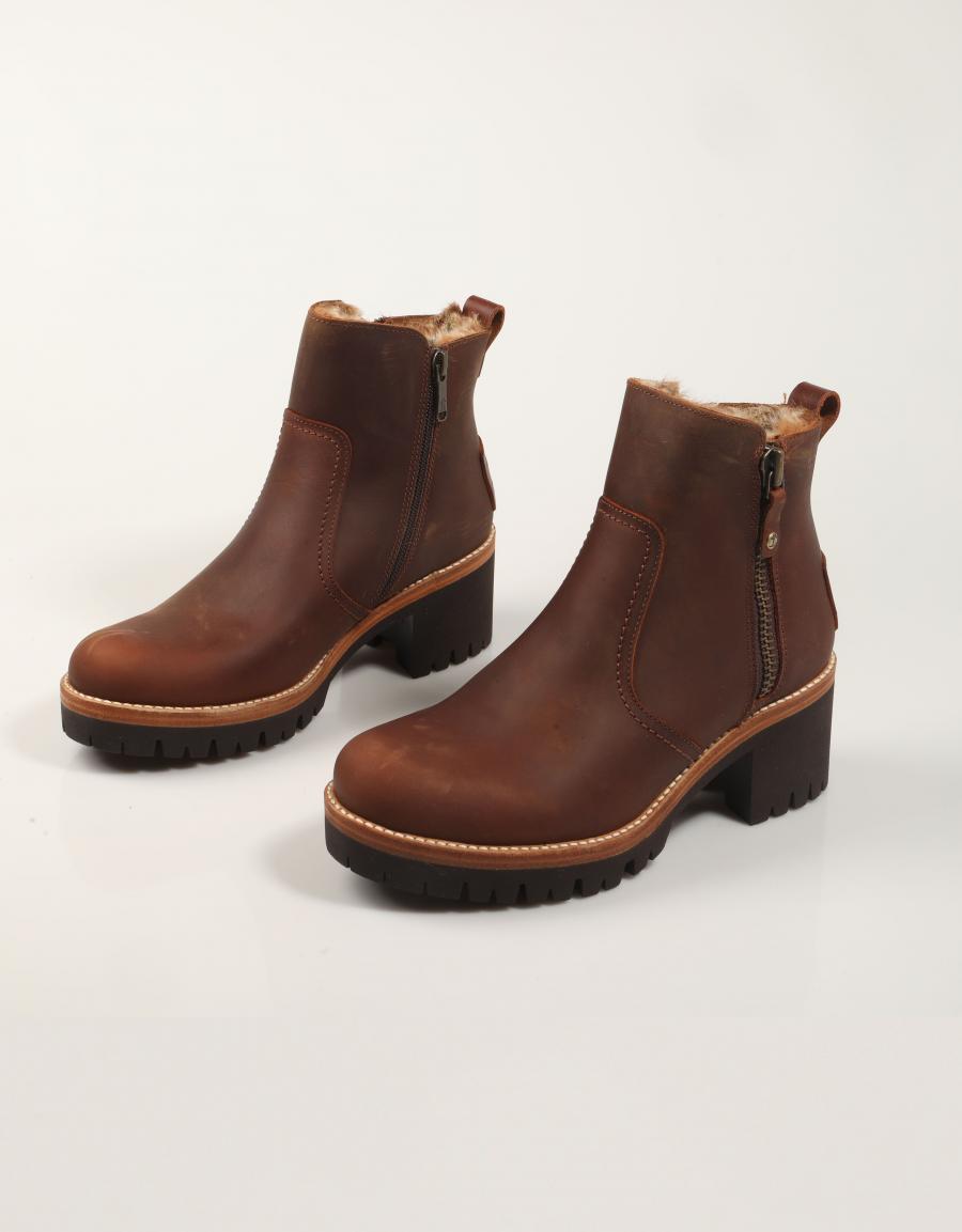 BOTINES PANAMA JACK PAULINE B9 en color Cuero