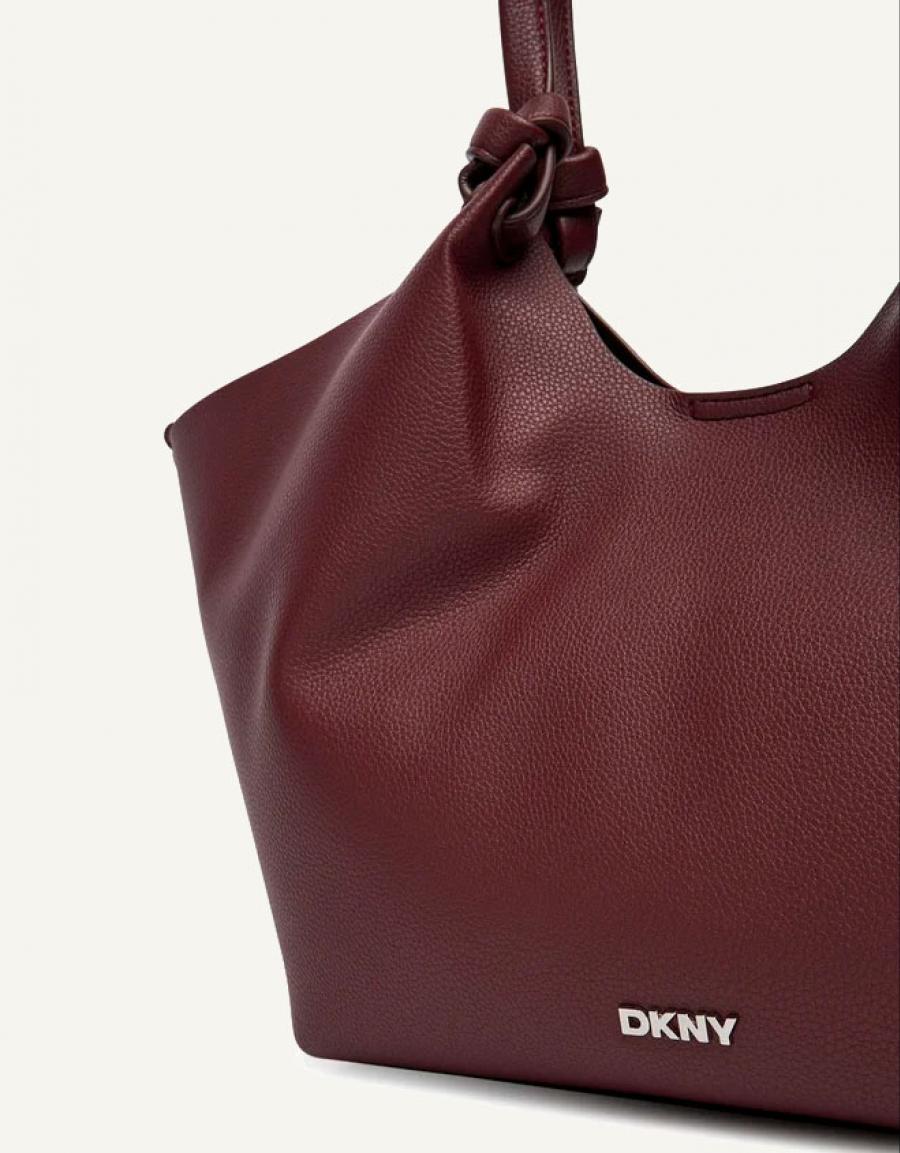 BOLSO DKNY PAULA MD TOTE R42BAE49 en color Burdeos