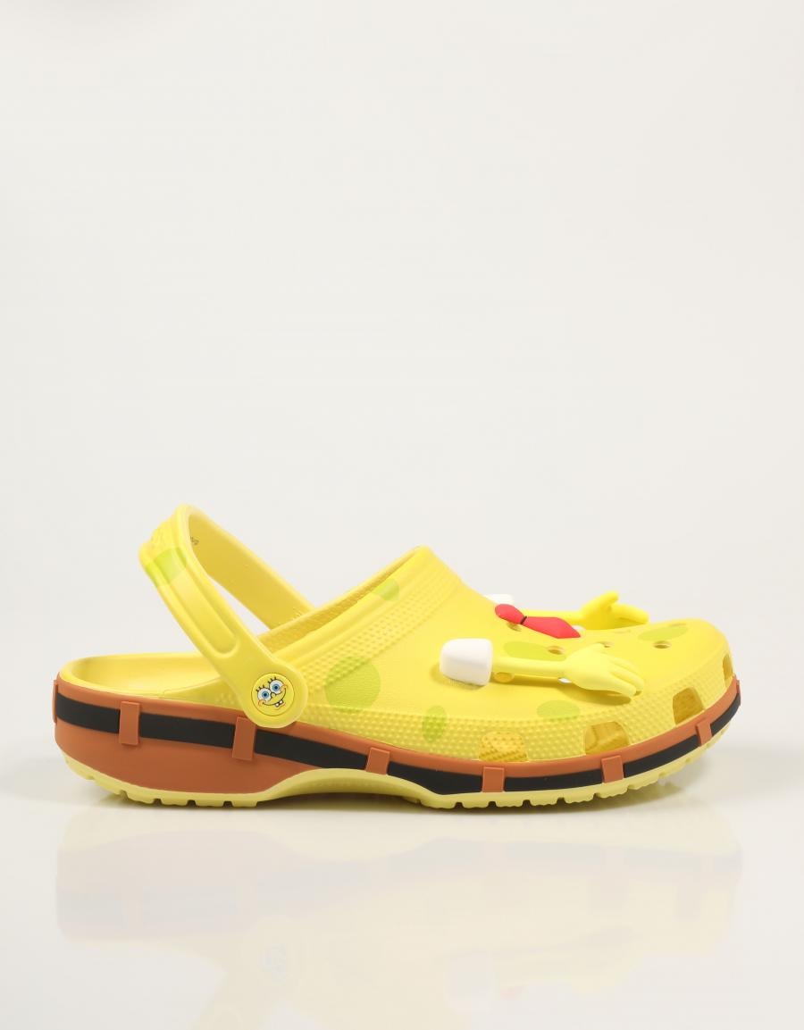 ZAPATILLAS CROCS SPONGEBOB CLASSIC CLOG en color Amarillo