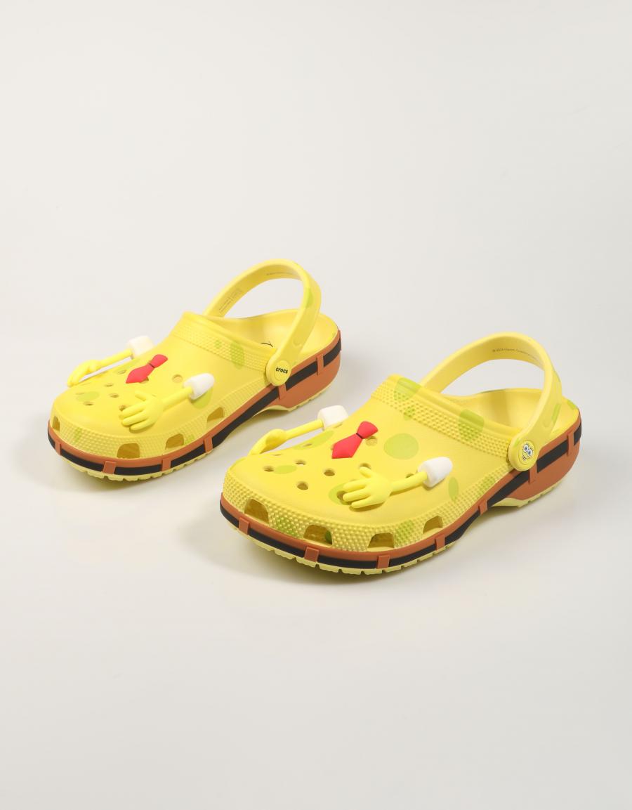 ZAPATILLAS CROCS SPONGEBOB CLASSIC CLOG en color Amarillo