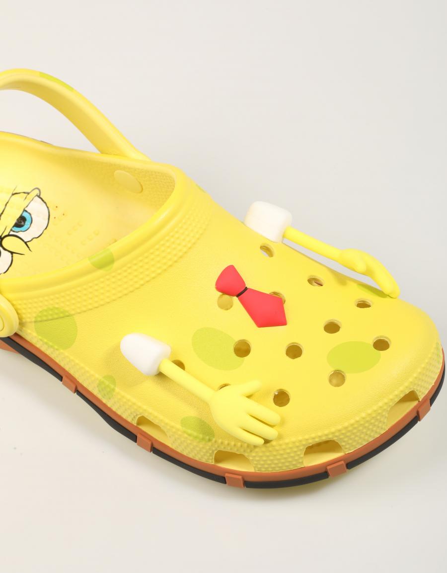 ZAPATILLAS CROCS SPONGEBOB CLASSIC CLOG en color Amarillo