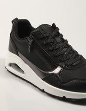 ZAPATILLAS SKECHERS UNO en color Negro