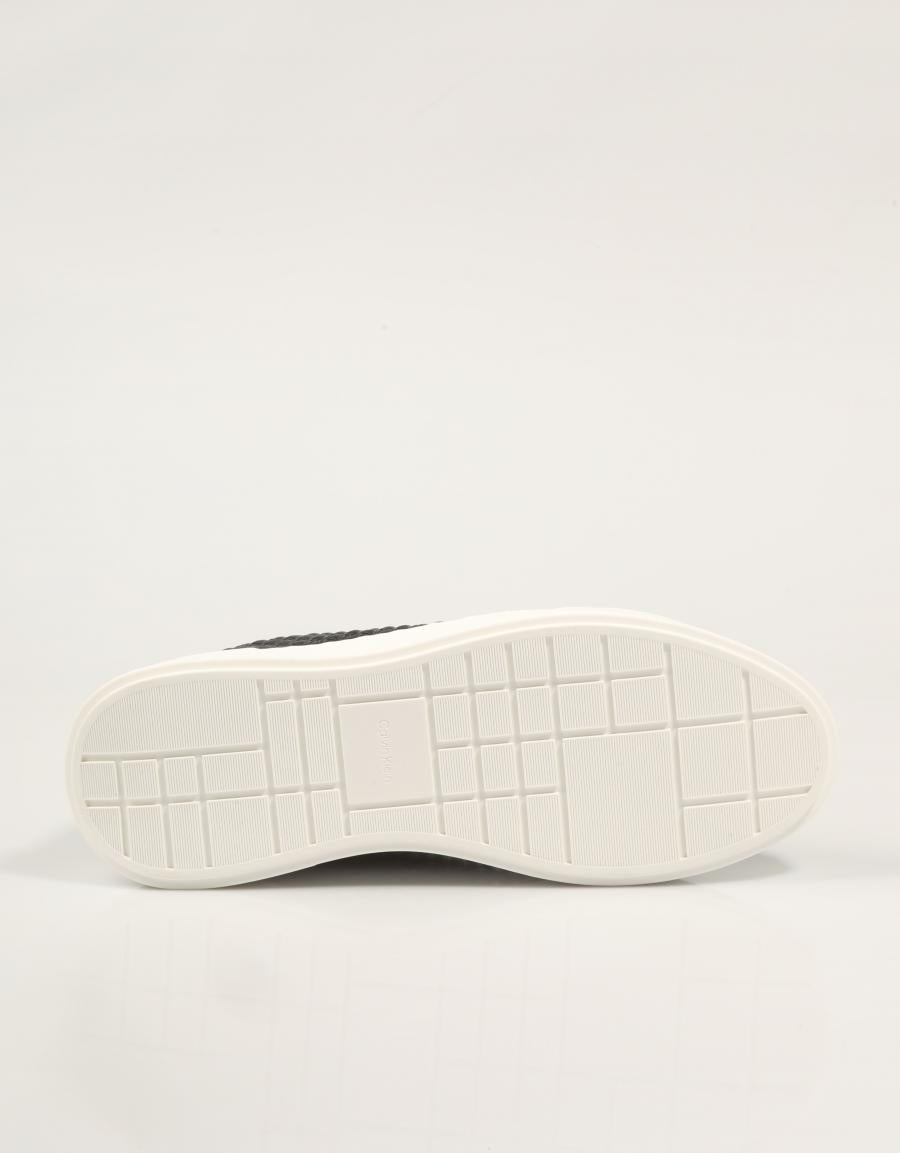 ZAPATILLAS CALVIN KLEIN CHUNKY CUPSOLE LACEUP LTH AOP en color Negro