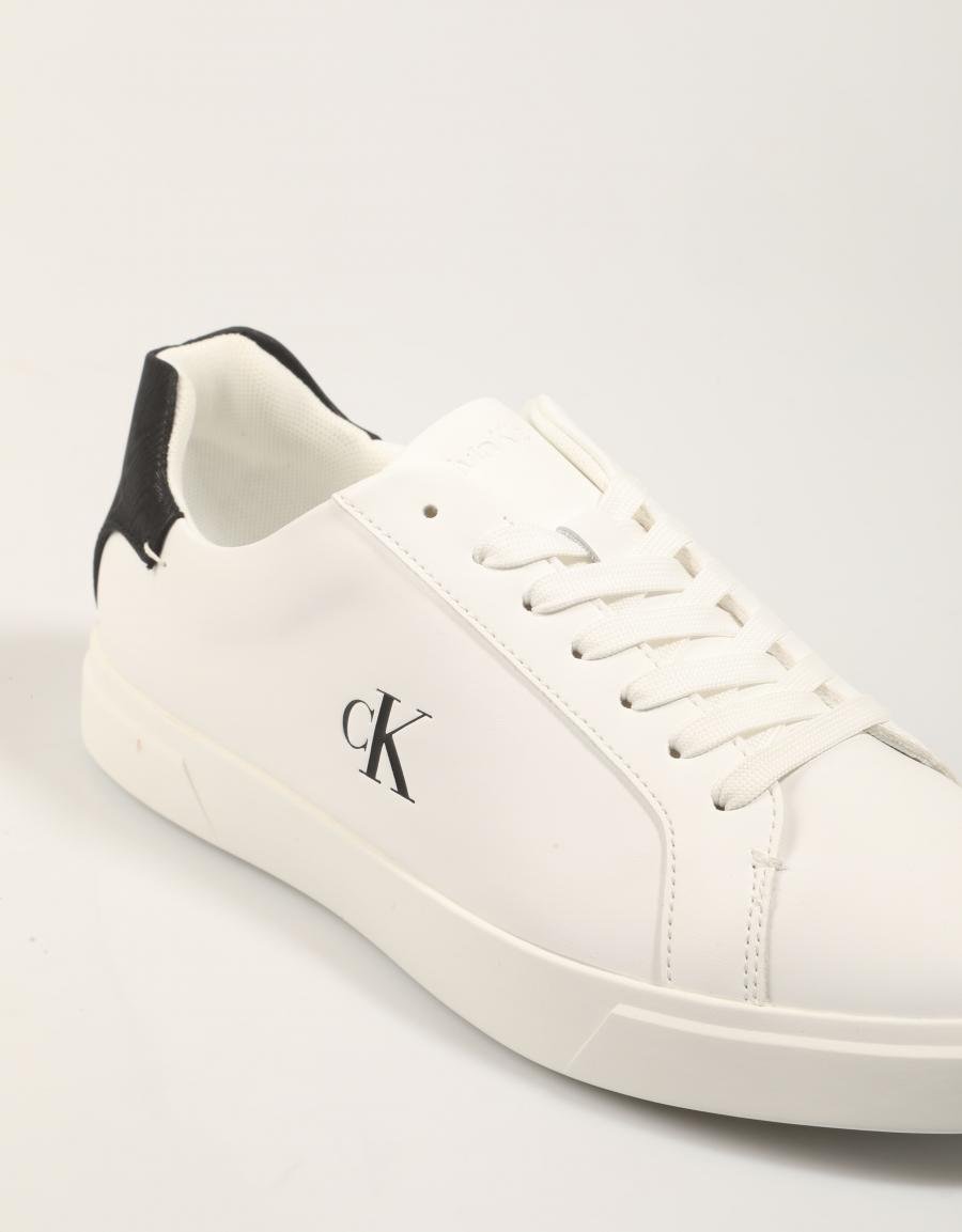 ZAPATILLAS CALVIN KLEIN LOW PRO CUP LACEUP LTH MOIRE en color Blanco
