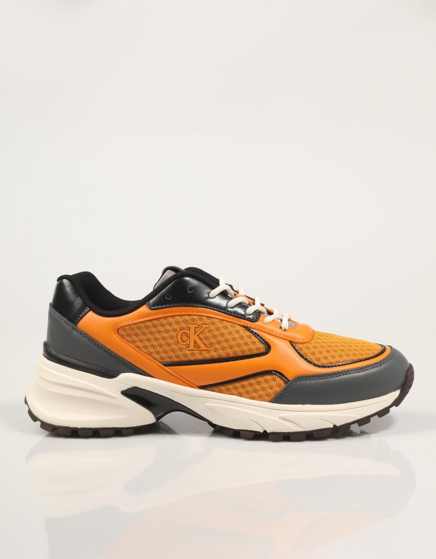 ZAPATILLAS CALVIN KLEIN HIKE RUNNER LACEUP MESH MIX en color Azul marino