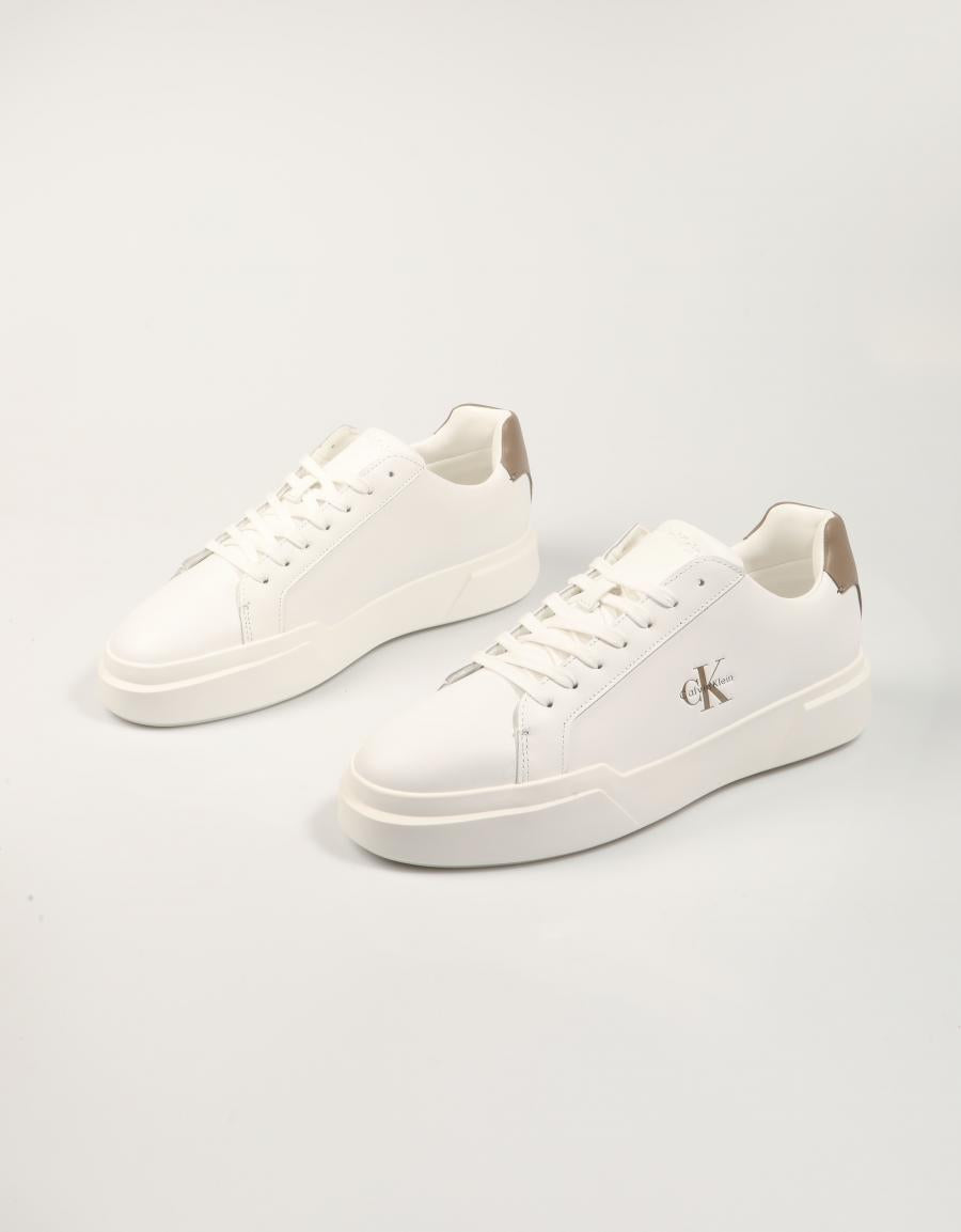 ZAPATILLAS CALVIN KLEIN CHUNKY CUPSOLE LACEUP LTH en color Blanco