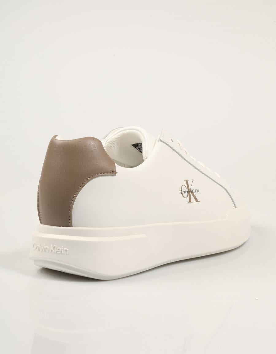 ZAPATILLAS CALVIN KLEIN CHUNKY CUPSOLE LACEUP LTH en color Blanco