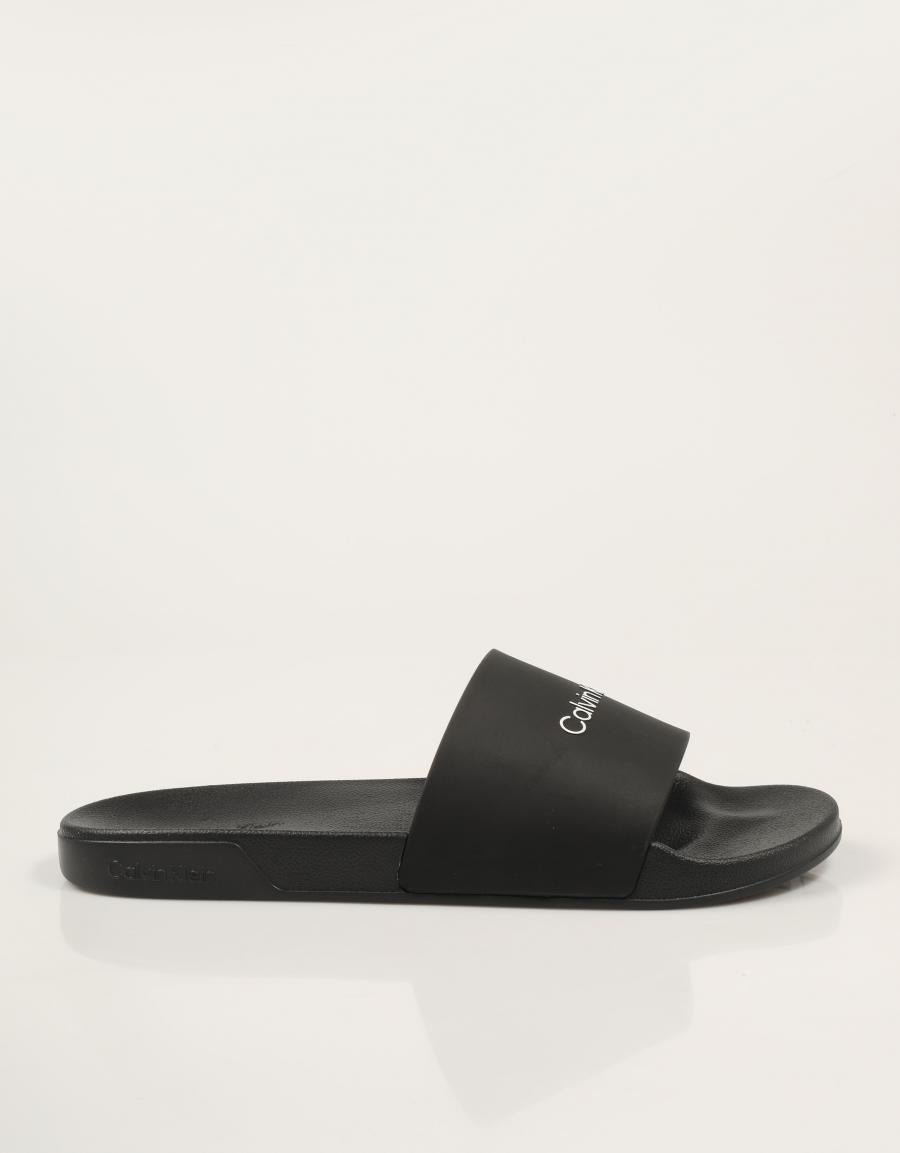 CHANCLAS CALVIN KLEIN ESS SLIDE MONOBRAND CV en color Negro