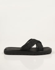 SANDALIAS CALVIN KLEIN SQ MOLDED SANDAL XCROSSWB en color Negro