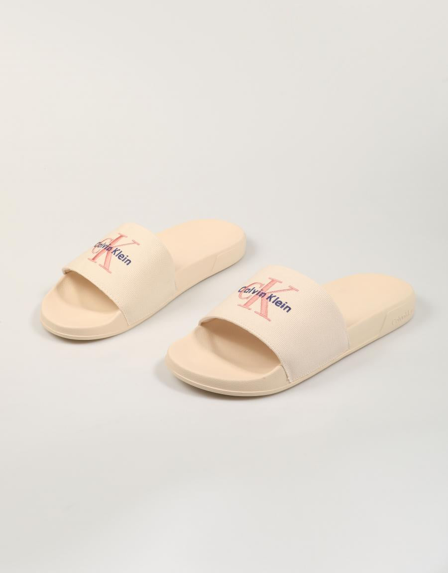 CHANCLAS CALVIN KLEIN ESS SLIDE CV en color Rosa