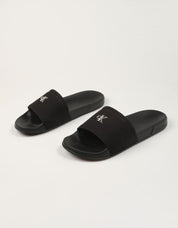CHANCLAS CALVIN KLEIN ESS SLIDE CANVAS HDW en color Negro