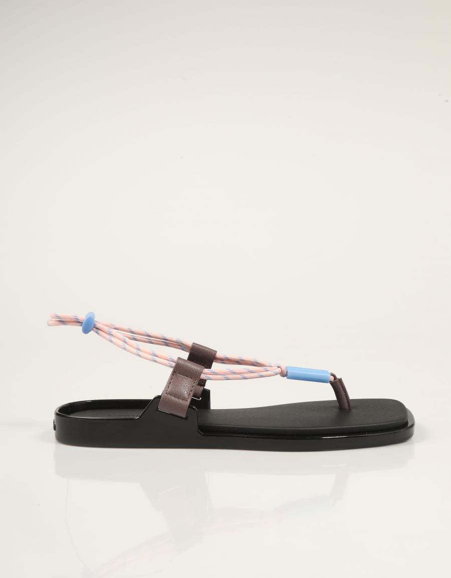 SANDALIAS CALVIN KLEIN BEACH SANDAL ROPE PU 2 en color Negro