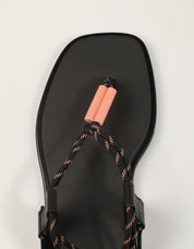 SANDALIAS CALVIN KLEIN BEACH SANDAL ROPE PU 2 en color Negro